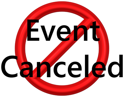 Sports events canceled